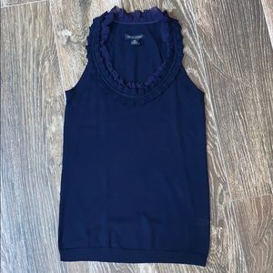 Mixed media racer back tank